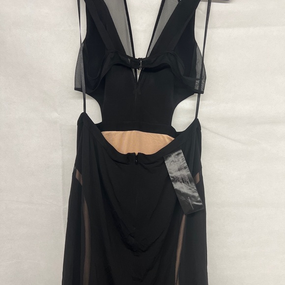 NWT NEW BCBG MAX AZRIA $338 BLACK ADELE OPEN BACK - Picture 11 of 11